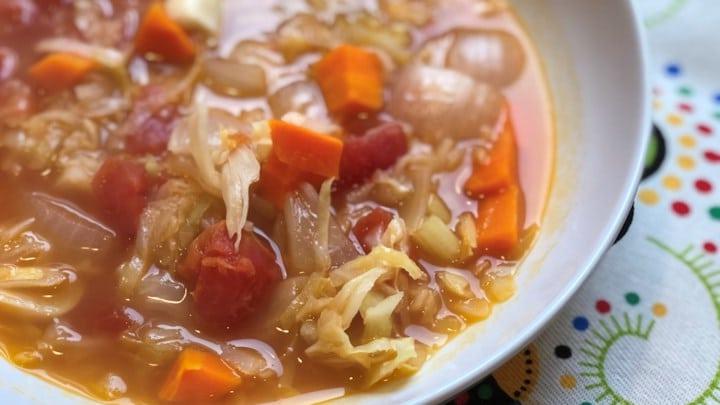Fast Vegan Cabbage Detox Soup - Try Now!