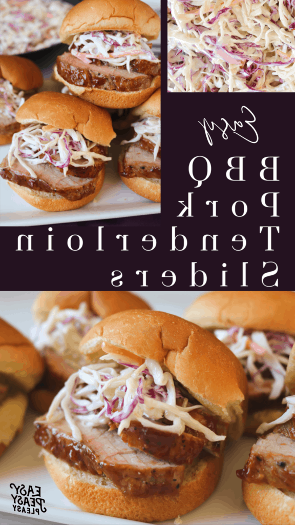 Easy BBQ Pork Tenderloin Sliders Recipe using a few ingredients to make a great lunch or delicious dinner.