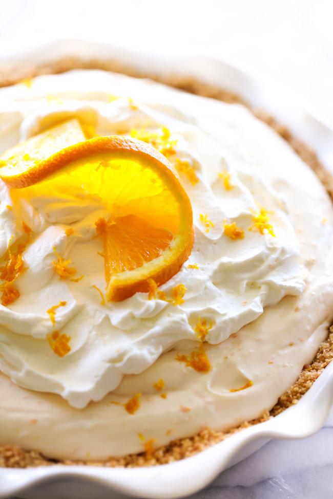 This Orange Creamsicle Pie is such a delightful summer treat. It is light in texture and has such a refreshing flavor. 