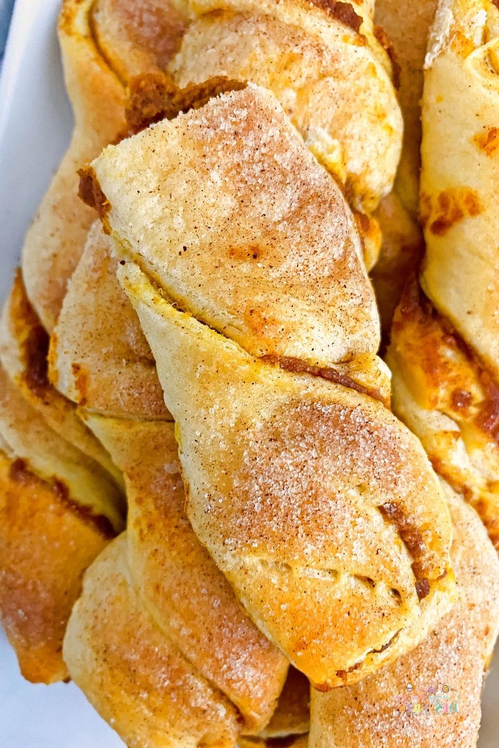 Close up image of pumpkin pastries